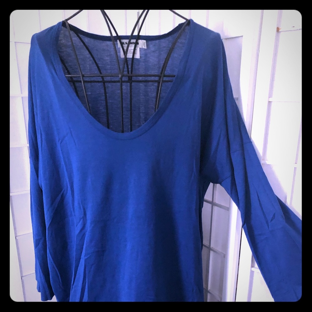Jil Sander Cobalt Blue Knit Top/Tunic szM